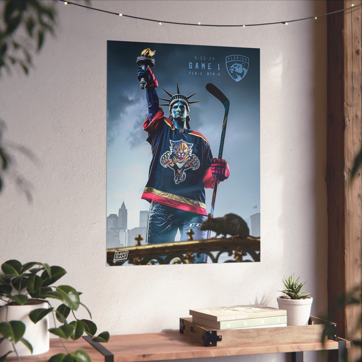 NHL ECF 2024 Game 1 Matte Poster